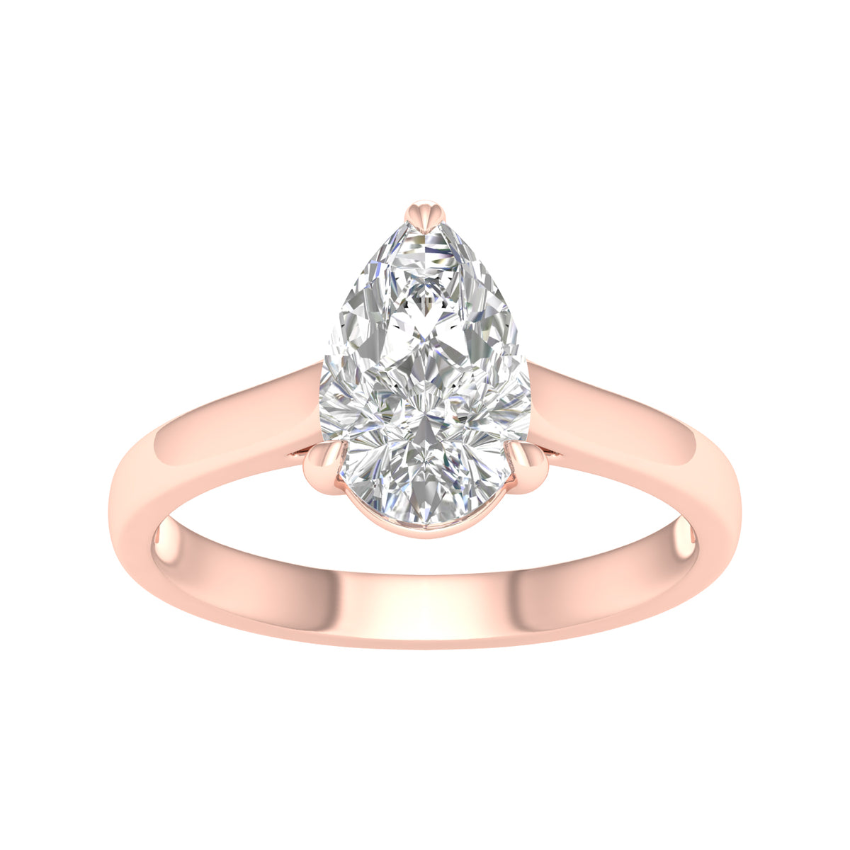 Seraphine Solitaire Ring - Pear