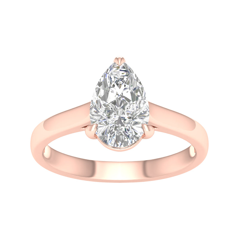 Seraphine Solitaire Ring - Pear
