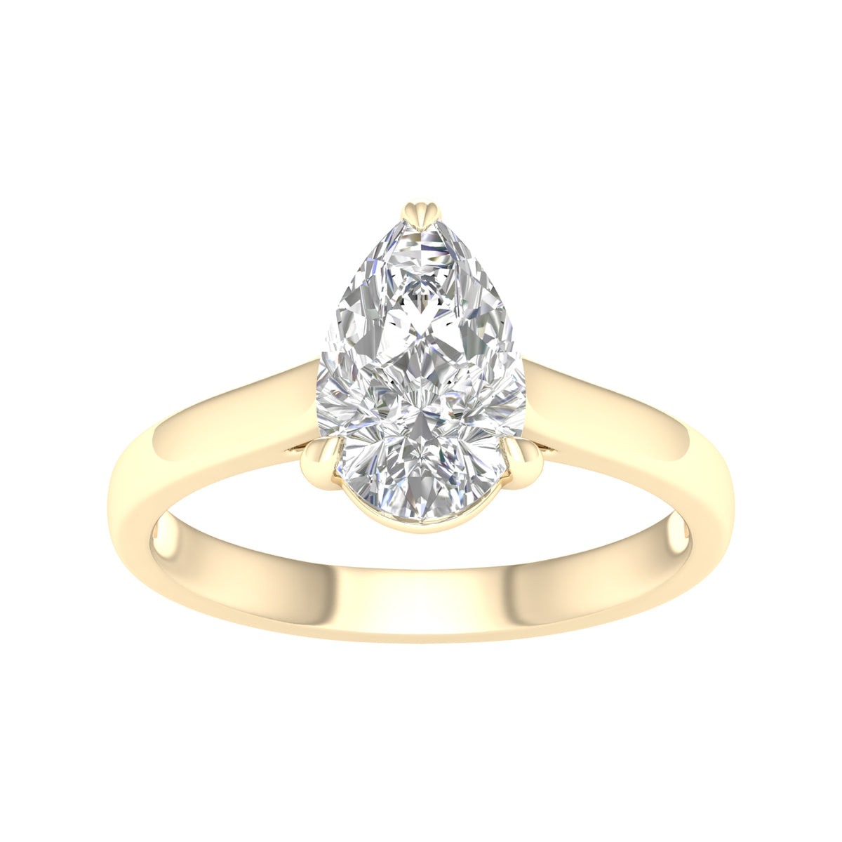 Seraphine Solitaire Ring - Pear