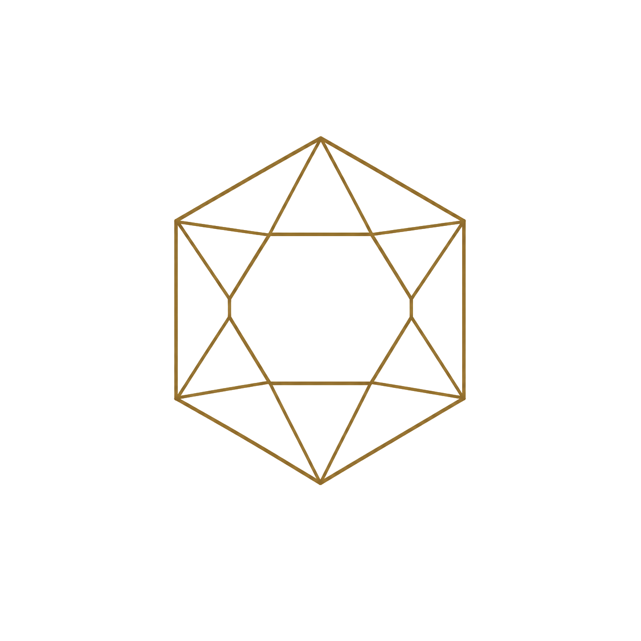 Hexagon cut